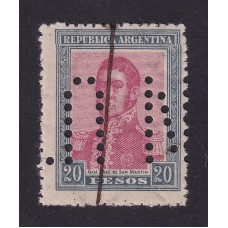 ARGENTINA 1916 GJ 422O ESTAMPILLA NUEVA CON GOMA PERFODARA U$ 6